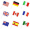 100 Countries Flags,International Country Stick Flag Small Mini Hand Held Round Top on Stick,World countries on every continent Flag,World Cup Sports Events International Festival.