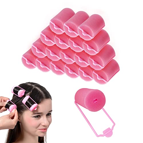 36 Pcs Foam Sponge Hair Rollers,Pink Sponge Styling Curler, Foam Pad Hair Styling Curler, Flexible Hair Styling, Foam Styling