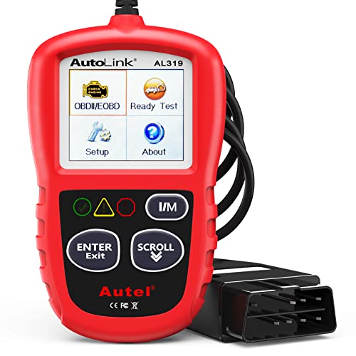 Autel Professional OBD2 Scanner AL319 Code Reader, Enhanced Check and Reset Engine Fault Code, Live Data, Freeze Frame, CAN Car Diagnostic Scan Tools for All OBDII Vehicles After 1996, 2024 Upgraded