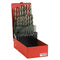 FACOM Drill Bit Set, Pointed Angle 118 Diameter 1 mm - 10 mm, 19 Pieces, 1 Piece, 222A.TJ19