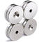 1.26"D x 0.2"H Neodymium Disc Countersunk Hole Magnets. Strong Permanent Rare Earth Magnets with Screws - Pack of 8