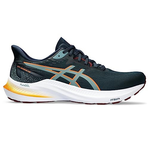 ASICS Men's GT-2000 12 Running Shoes, French Blue/Foggy Teal, 14 X-Wide