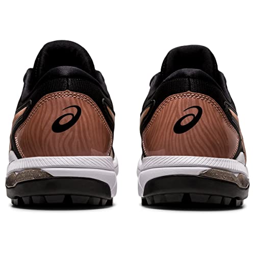 ASICS Women's Gel-Course Glide Golf Shoes, 7.5M, Black/Rose Gold