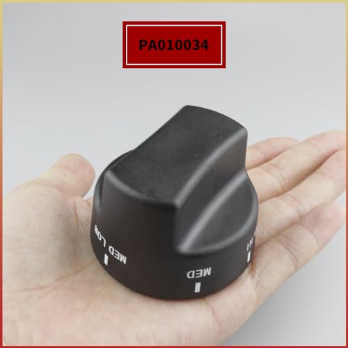 SUUJI PA010034 Top Burner Range Knob,Cooktop Burner Control Knob Replacement Part Compatible with Viking Gas Ranges VGIC305-4BSS VGIC485-6GSS Replaces for VKNPA010034 Black