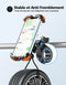 Zewdov Bike Phone Mount 360° Rotatable, [Secure Lock] Bike Phone Holder for Handlebars, Motorcycle Phone Mount Compatible with iPhone/Galaxy 4.7-6.8'' Phone, Fits Electric/Mountain/Scooter Bikes