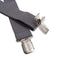 Dickies Men's 1 1/2 Inch Solid Straight Clip Suspender, Charcoal, One Size