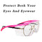 (Pink) - BHTOP Safety Glasses Protective Eye Wear L010 Clear Lens Anti-Fog Goggles Over-Spec Glasses in Pink