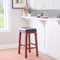 Linon Kennedy Backless PU bar Stool