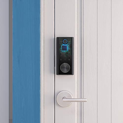 eufy Security E130 Smart Lock Touch, Fingerprint Keyless Entry Door Lock, Bluetooth Electronic Deadbolt, Touchscreen Keypad, IP65 Weatherproofing, Compatible with Wi-Fi Bridge