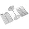 Onlyfire BBQ Grill Rotating Stainless Steel Rotisserie Trays Kit with Hexagon Hole- Fits for Any Grill
