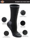 Dickies Women's Dritech Advanced Moisture Wicking Crew Sock (6/12 Packs), Black Assorted (6 Pairs), 6-9