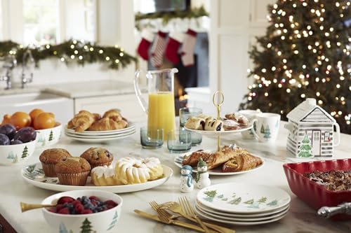 Lenox 893565 Balsam Lane 12-Piece Dinnerware Set, Green