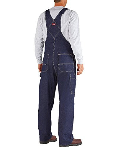 Dickies Men's Bib Overall, Indigo Rigid, 34W x 34L