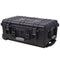 vidaXL Portable Black Tool/Equipment Case with Pick & Pluck, Watertight with Wheels and Adjustable Telescopic Handle, Polypropylene ABS Mix