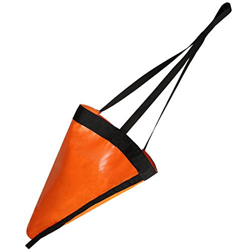 MOOCY 53-Inch Drift Sock Sea Anchor Drogue, High Visibility Orange Sea Brake for Kayaks/Marine Boat/Yacht/Jet Ski/Inflatable/Power Boat/Sail Boat