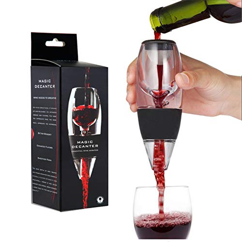 Tongke Wine Aerator Pourer - Premium Red Wine Pourer with Removable Leakage Net and PP Base