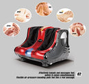 Maxkon 4 Motors Shiatsu Foot Massager Calf Leg Ankle Kneading Rolling Heating Red