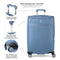 Travelpro VersaPack+ Lightweight Softside Expandable Checked Luggage, 8 Spinner Suitcase, TSA Lock, Men and Women, Checked Medium 25-Inch, Elemental Blue, Elemental Blue, Checked Medium 25-Inch,
