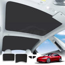 X-CAR Glass Roof Sun Shade Sunroof Blind Sunshade UV Film for New Tesla Model 3 Highland in Black Colour