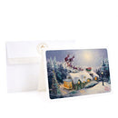 Hallmark Christmas Boxed Cards (Thomas Kinkade Santa. 16 Cards and 17 Envelopes)