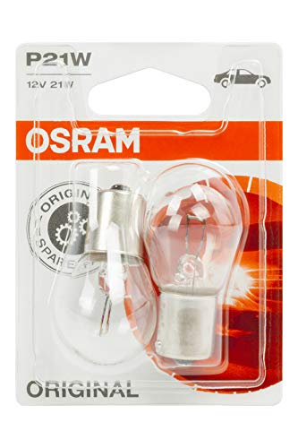 Osram 12V 21W Original Bayonet Globe Headlight Halogen Bulb (Pack of 2)