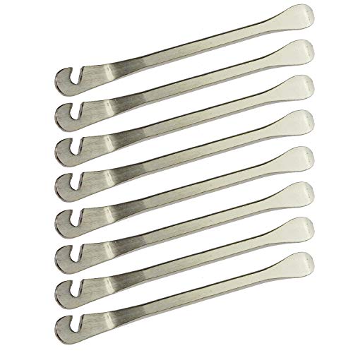 Zelerdo 8 Pack Bike Tire Lever Tyre Spoon Iron Changing Tool for Repair Bike Tube