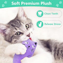 Catnip Toys, [8 PCS] Soft Plush Cat Nip Chew Toy for Indoor Cats, Interactive Kitten Pillow Kitty Teething Toy