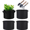 4-Pack 20 Gallon Plant Grow Bags, Fabric Aeration Pots Container for Nursery Garden and Planting Grow, Come with 3Pcs Bonsai Tool Set