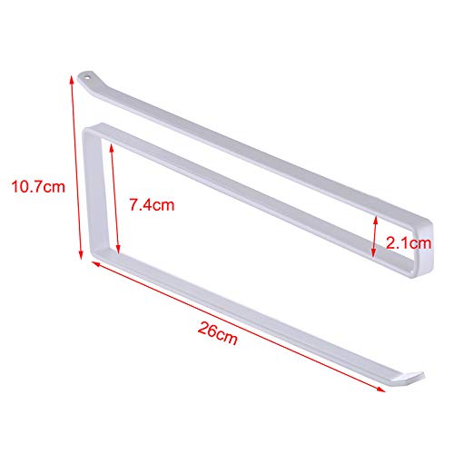 2 Packs Kitchen Cabinet Cupboard Under Shelf Storage Paper Towel Roll Holder Dispenser Napkins Storage Rack