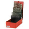 FACOM Drill Bit Set, Pointed Angle 118 Diameter 1 mm - 10 mm, 19 Pieces, 1 Piece, 222A.TJ19