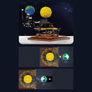 CADA Solar System Building Kit,865/pcs MOC 4477 CADA Master C71004W Bricks for Kids and Adults,（Designer: JK Brickwords） Contains Moon Earth and Sun Orrery Model,Compatible with Lego