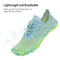 WateLves Water Shoes for Men Women Barefoot Quick-Dry Aqua Sock Outdoor Athletic Sport Shoes Kayaking Boating Hiking Surfing Walking, Blue/Green, 10 Women/9 Men