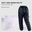 Naturehike DW Down Pants 90% Filling 800FP Warm Ligtweight Windproof Waterproof Goose Down Trousers for Winter Camping,Hiking Black