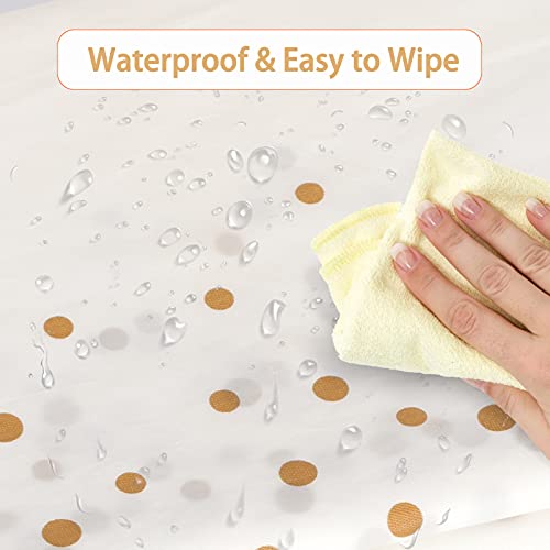 FYY 4 Pack Disposable Plastic Tablecloths, 54" X 108" Plastic Tablecloths for Indoor or Outdoor Tables Parties Christmas Picnic Birthdays and Weddings