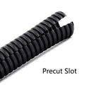 ZhiYo 20FT 1/4” Wire Loom Split Tubing Auto Wire Conduit Flexible Cover | High Temperature Heat Resistant -40F to 257F | Plastic Cover for Electrical Wires & Cables, Black