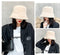 Malaxlx Winter Faux Fur Furry Beige Bucket Hat Fluffy Fuzzy Warm Hat Plush Fisherman Hat for Women Teens Girls