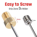 ETENWOLF Ball Pump Needles, Brass Head and Stainless Steel Body with Storage Case, for Football Basketballs Soccer Balls Volleyballs Rugby Balls, 4 Pack