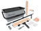 ROLLINGDOG 20PC 18 Inch Paint Roller Kit - 18 Inch Paint Roller Frame,2 to 3.2 Ft Extension Pole,Paint Bucket with Liners,18 Inch Microfiber Paint Roller Sleeves(Pack of 2),4 Inch Roller Covers