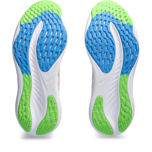 ASICS Men's GEL-NIMBUS 26 Running Shoes, White/Waterscape, 12.5