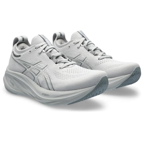ASICS Women's Gel-Nimbus 26 Running Shoe, Concrete/Pure Silver, 7.5 US