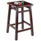 Winsome Carter Bar Stool, Walnut