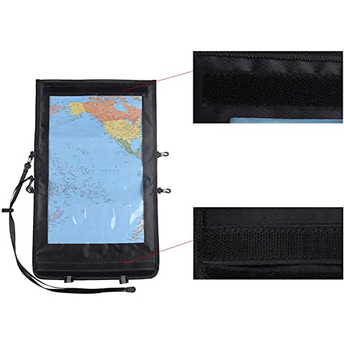 SagaSave Waterproof Map Holder, Waterproof Cover Clear TPU Case Camping Accessories Large Pouch Bag For Outdoor, Hiking, Kayaking, 1pcs