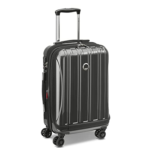 DELSEY Paris Helium Aero Hardside Expandable Luggage with Spinner Wheels, Brushed Charcoal, Carry-On 19 Inch, Helium Aero Hardside Expandable Luggage with Spinner Wheels