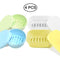 4 Pcs Waterproof Soap Case Holder Soap Dishes, FineGood Self Draining Soap Saver Portable Soap Box Tray for Bathroom - Yellow, White, Blue, Green