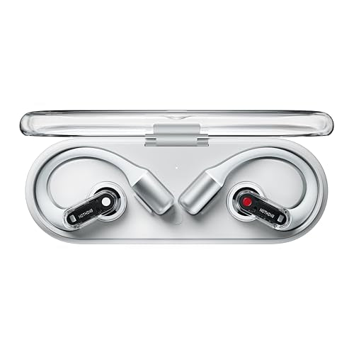 Nothing Ear (Open) Wireless Open Headphones with Dual mics and AI Clear Voice, Open Sound Technology, IP54 Water Resistant, 30 Hours of Playback and Advanced EQ - White