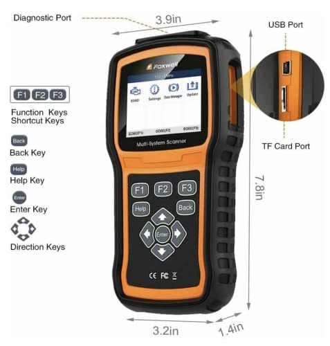 FOXWELL NT530 for BMW - All Systems, All Maintenance Service - Bidirectional Diagnostic Scan Tool OBD2 Scanner Automotive Code Reader ABS Bleed SRS Airbag SAS TPMS TPS EPB Oil Reset CKP