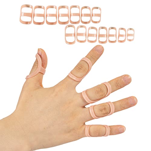 14 Pcs Finger Splints - Finger Splint Kit for Arthritis, Mallet Finger - Thumb Splint, Trigger Finger Splint For Thumb, Middle, Pinky or Ring Finger (A Complete Kit (Sizes 2~15))