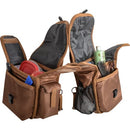 Cashel Quality Deluxe Horse Saddlebag, Padded Pockets Color Choice: Black, Brown, or Hot Leaf, Unisex-Adult, Brown, 12inch x 10inch x 5inch