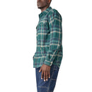 Dickies Men's Flex Flannel L/S Shirt Work Utility T, Forest Green Multi Plaid, XL