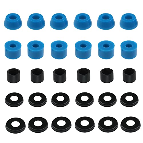 ECSiNG 3 Sets of Skateboard Truck Bushings Kit for Most 7 Inch Skateboard Trucks Bushings Skateboard Cup Washers Replacement Accessories